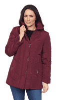 ❤️ Up to Plus ❤️ Womens Lightweight Quilted Wine Jacket db174